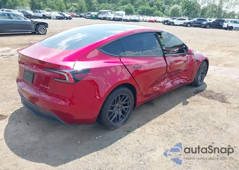 2025 Tesla Model 3 Long Range All-Wheel Drive из США, поврежденный, VIN 5YJ3E1EB4SF879117